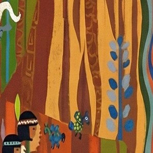 Mary Blair Contemporary Resort Mural Print, Disney Grand Canyon Concourse, Walt Disney World Wall Art, Disneyland Wall Art, Disney Gift Idea image 6