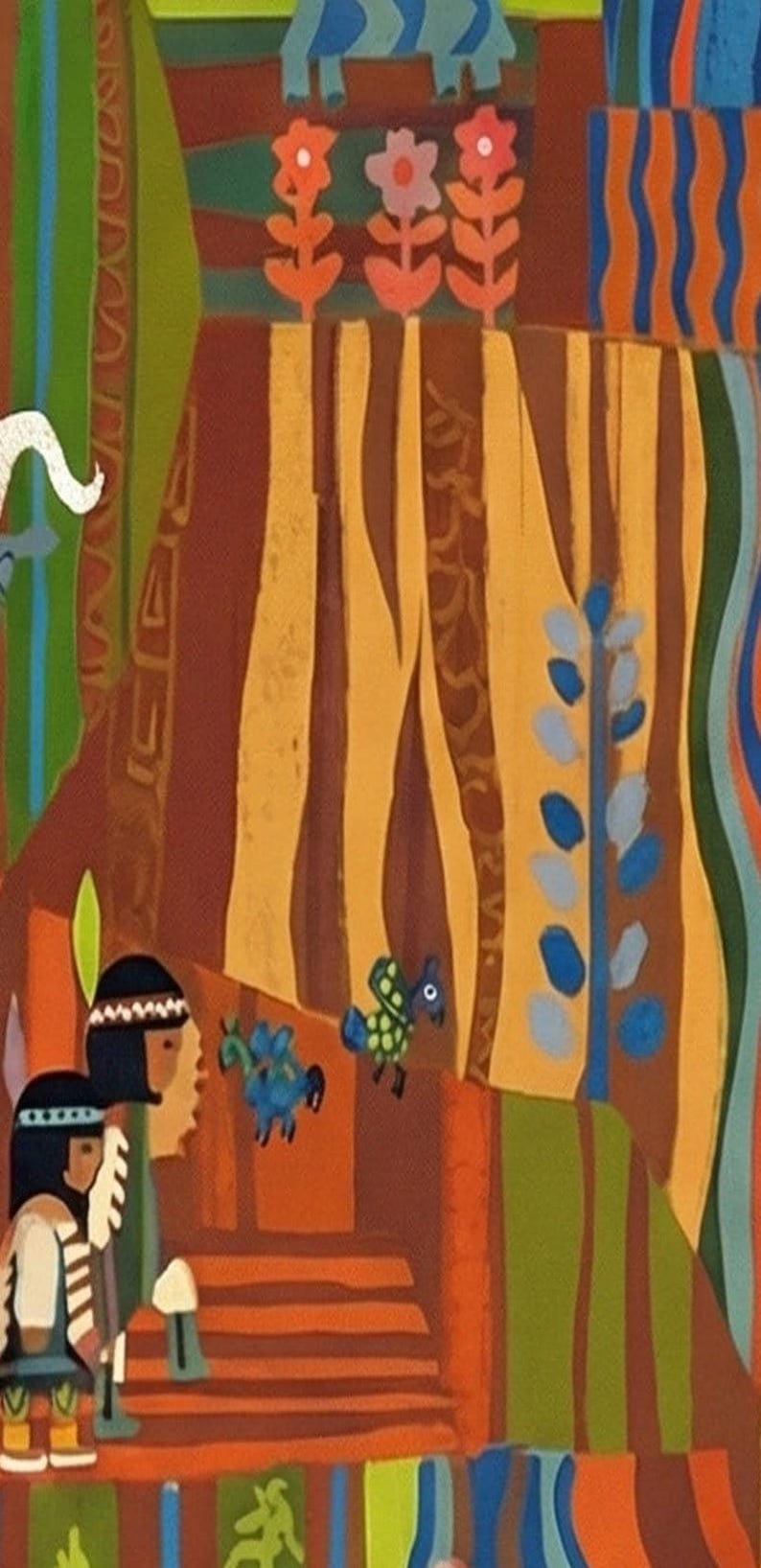 Mary Blair Contemporary Resort Mural Print, Disney Grand Canyon Concourse, Walt Disney World Wall Art, Disneyland Wall Art, Disney Gift Idea image 6