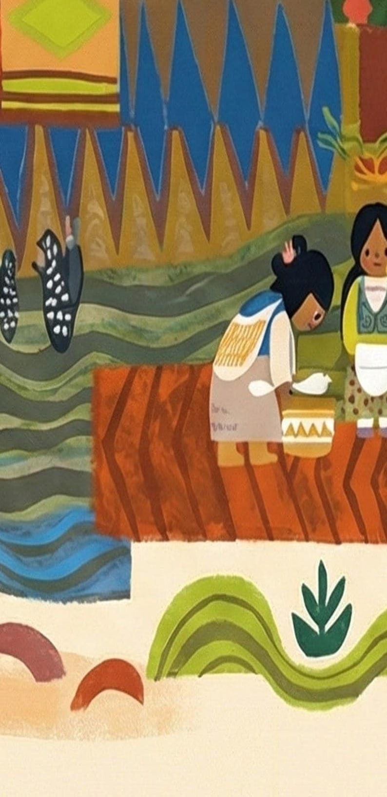 Mary Blair Contemporary Resort Mural Print, Disney Grand Canyon Concourse, Walt Disney World Wall Art, Disneyland Wall Art, Disney Gift Idea image 3