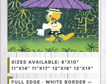 Mary Blair Saludos Amigos Jose Carioca Concept Art Print | Disney 1942 Brazilian Parrot Wall Art | Retro Disney Decor