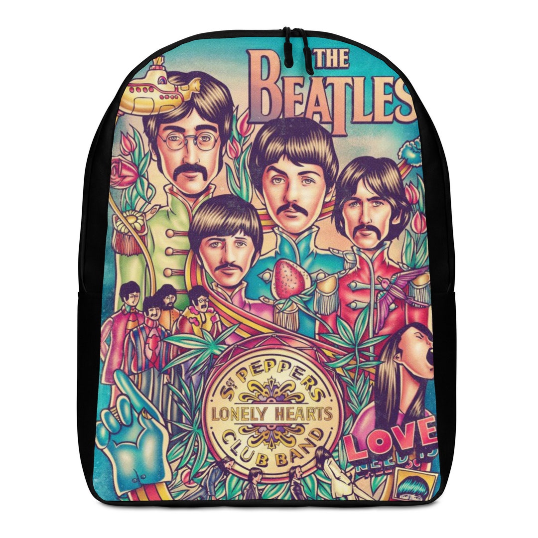 The Beatles Backpack Etsy