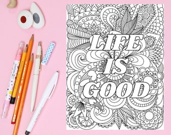 Mandala Coloring Files: Elevate Your Spirit with Positive Affirmations