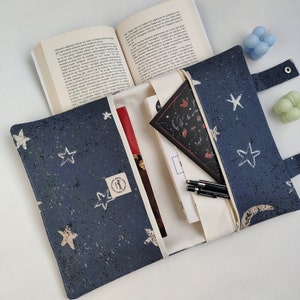 Protège-livre, cartable, sac à main, protège-livre, cadeaux livresques, accessoire livre et Kindle, couverture de livre, pochette de livre