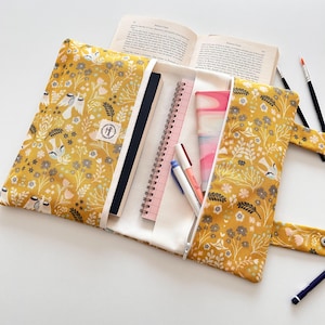 Book Sleeve, Book Bag, Book Purse, Book Protector, Bookish Gifts, Book Cover, Book Pouch, Back to School or Christmas Gift