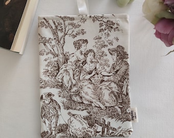 Chic Book Armor: Handcrafted Linen Sleeve for Your Literary Companions
