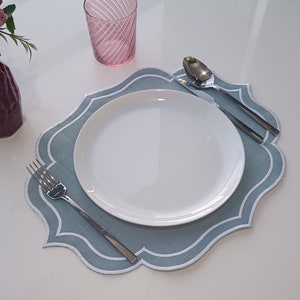 Embroidered Table cloth, embroidered placemats, fabric placemats, Placemats sets, Kitchen Linens, Table cloth