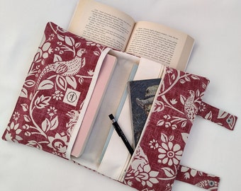 Book Sleeve, Book Bag, Book Purse, Book Protector, Bookish Gifts, Book and Kindle Accessory, Book Cover, Book Pouch