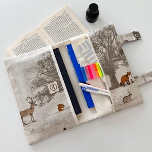 Book Sleeve, Book Bag, Book Purse, Book Protector, Bookish Gifts, Book and Kindle Accessory, Book Cover, Book Pouch, Book Sleeve With Pocket