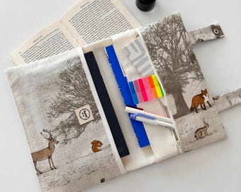 Book Sleeve, Book Bag, Book Purse, Book Protector, Bookish Gifts, Book and Kindle Accessory, Book Cover, Book Pouch, Book Sleeve With Pocket
