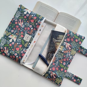 Book Sleeve, Book Bag, Book Purse, Book Protector, Bookish Gifts, Book and Kindle Accessory, Book Cover, Book Pouch image 8