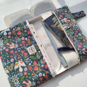 Book Sleeve, Book Bag, Book Purse, Book Protector, Bookish Gifts, Book and Kindle Accessory, Book Cover, Book Pouch image 7