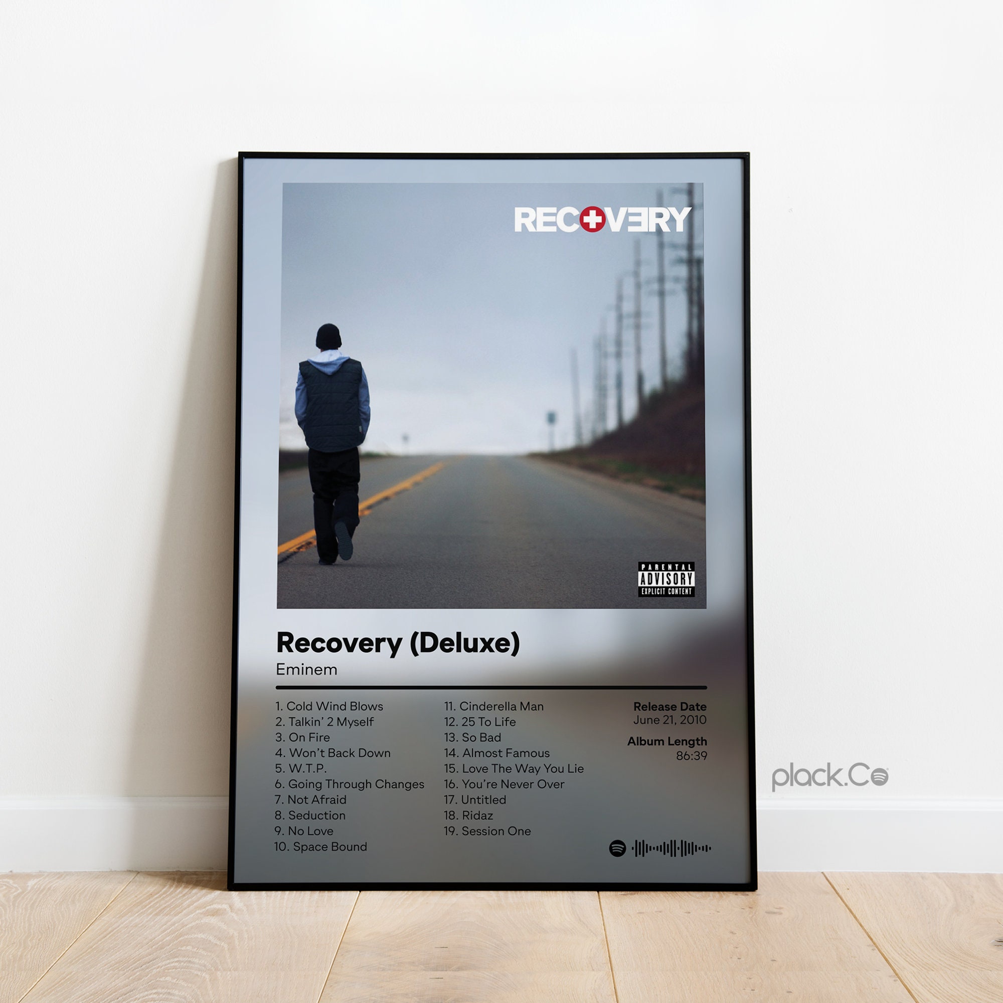 Eminem Recovery Deluxe Custom Album Poster Hip Hop Wall Art