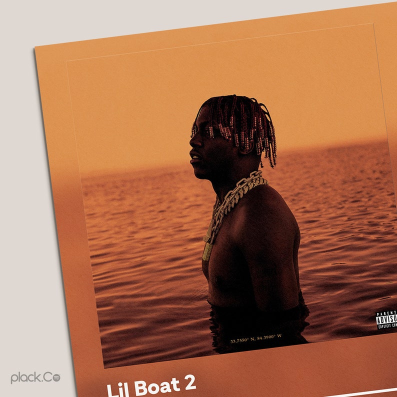 Lil Yachty Lil Boat 2 Custom Album Poster Hip Hop Wall Art Personalized