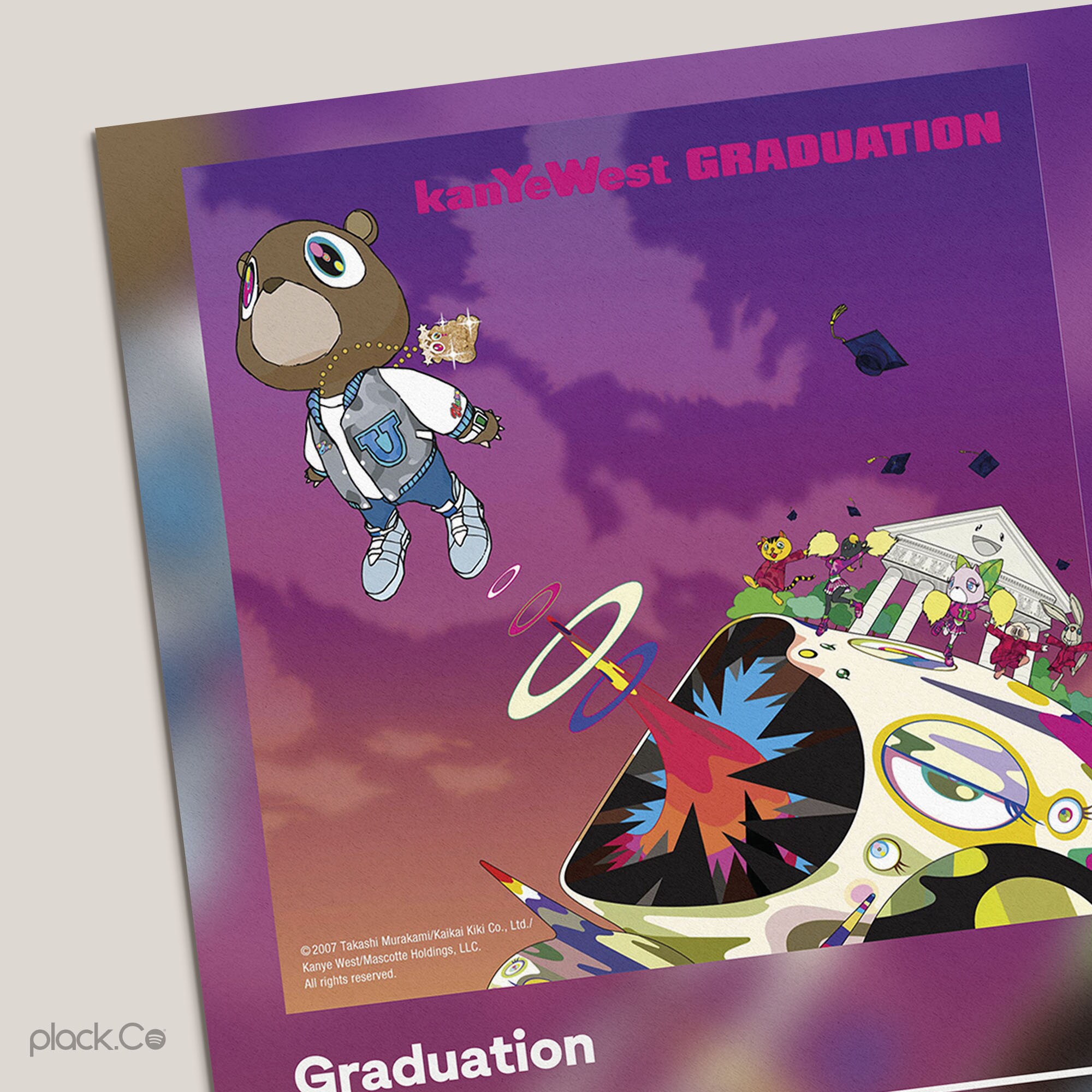 Graduation Kanye West Album Poster Spotify Album Print Wall Art Print Album  Cover Print Gift Ideas Art Interior Design 