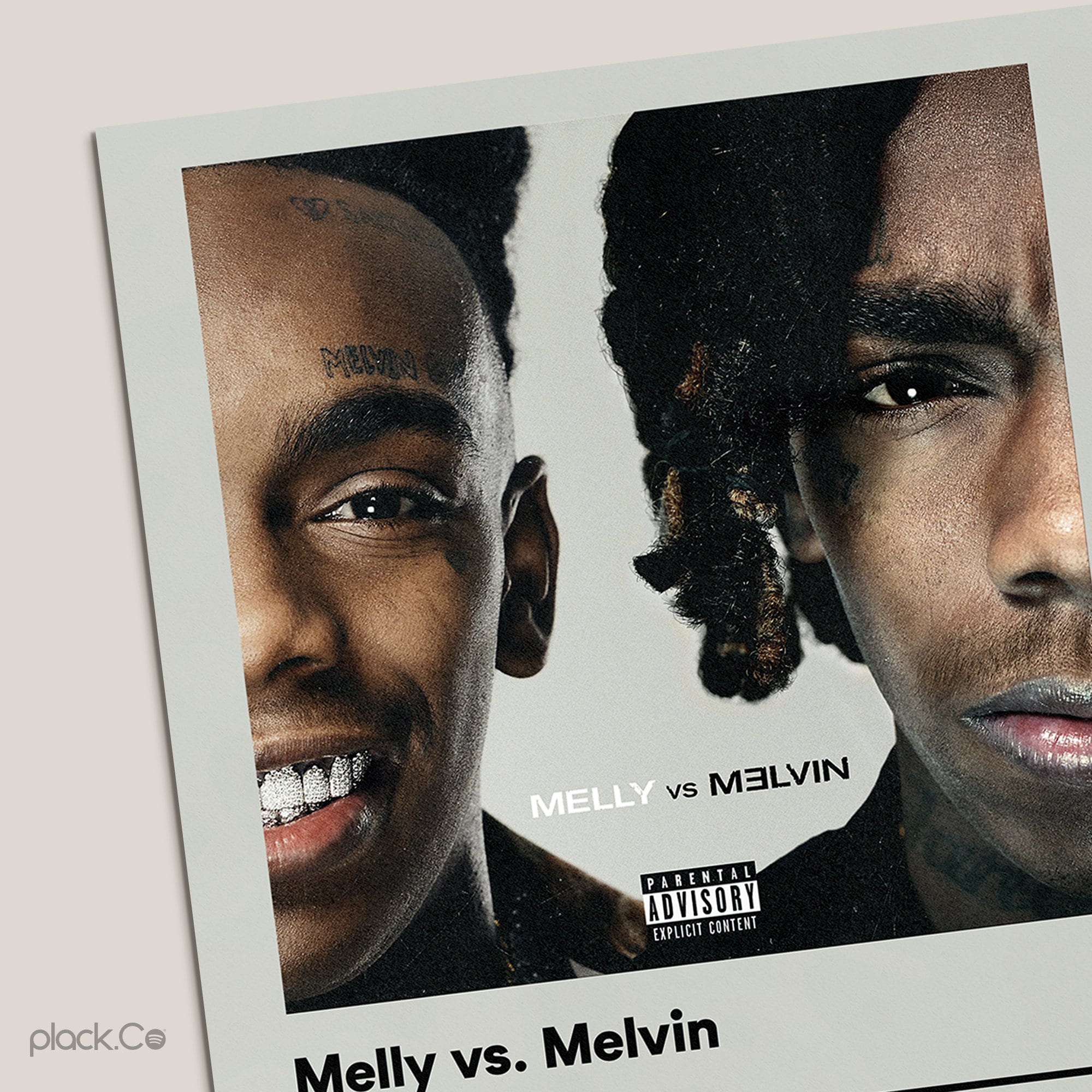 YNW Melly Melly vs Melvin Custom Album Print Hip Hop Wall Art ...