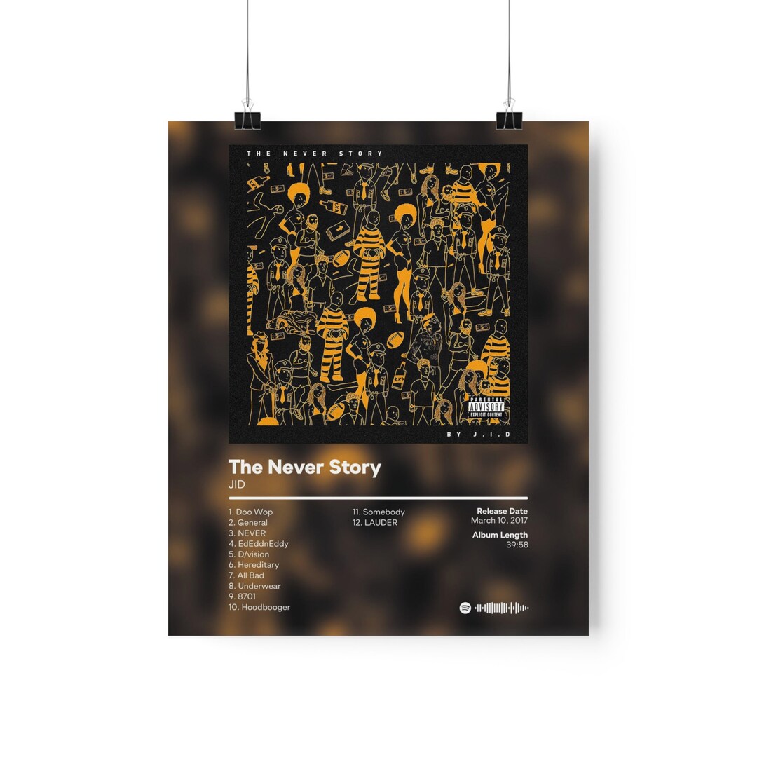 JID the Never Story Custom Album Print Hip Hop Wall Art - Etsy