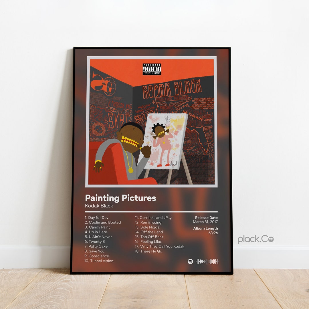 Kodak Black Painting Pictures Custom Album Print Custom Album Poster