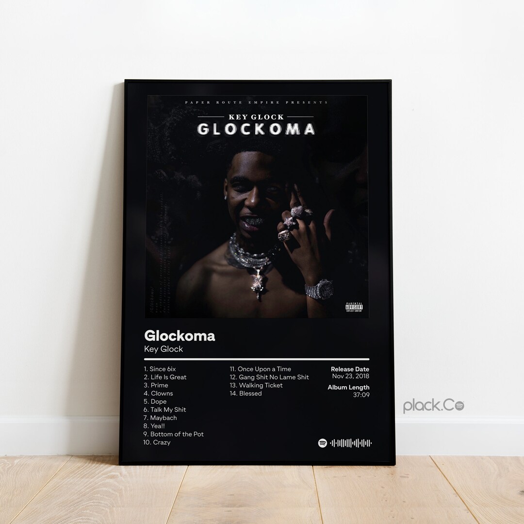 Key Glock Glockoma Custom Album Poster Hip Hop Print Key Glock Print