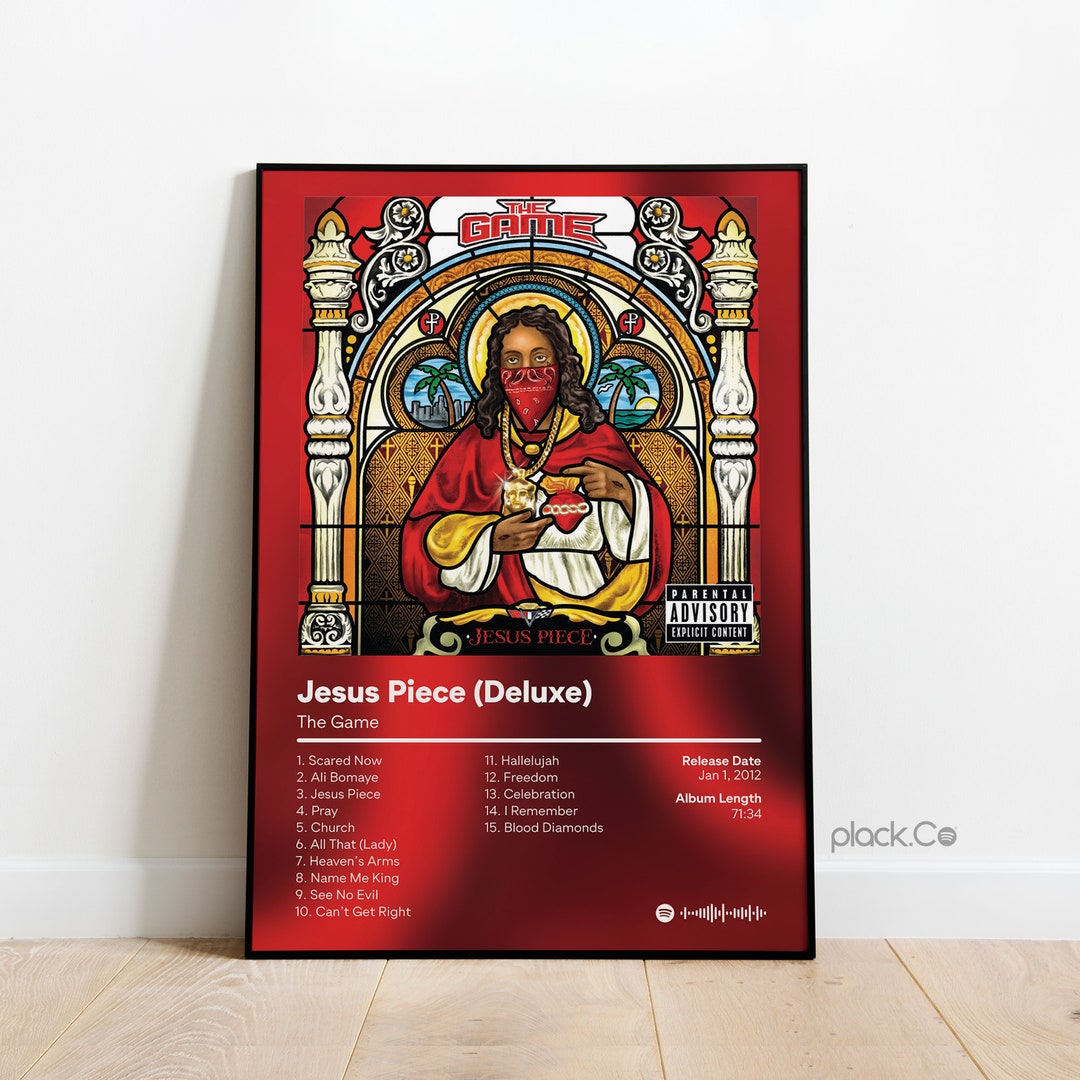 The Game Jesus Piece deluxe Custom Album Poster Oldschool Hip Hop the