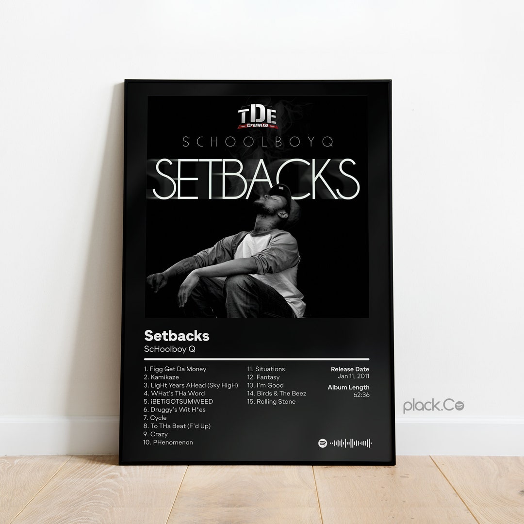 Schoolboy Q Setbacks Custom Album Print Schoolboy Q Poster Custom Album ...