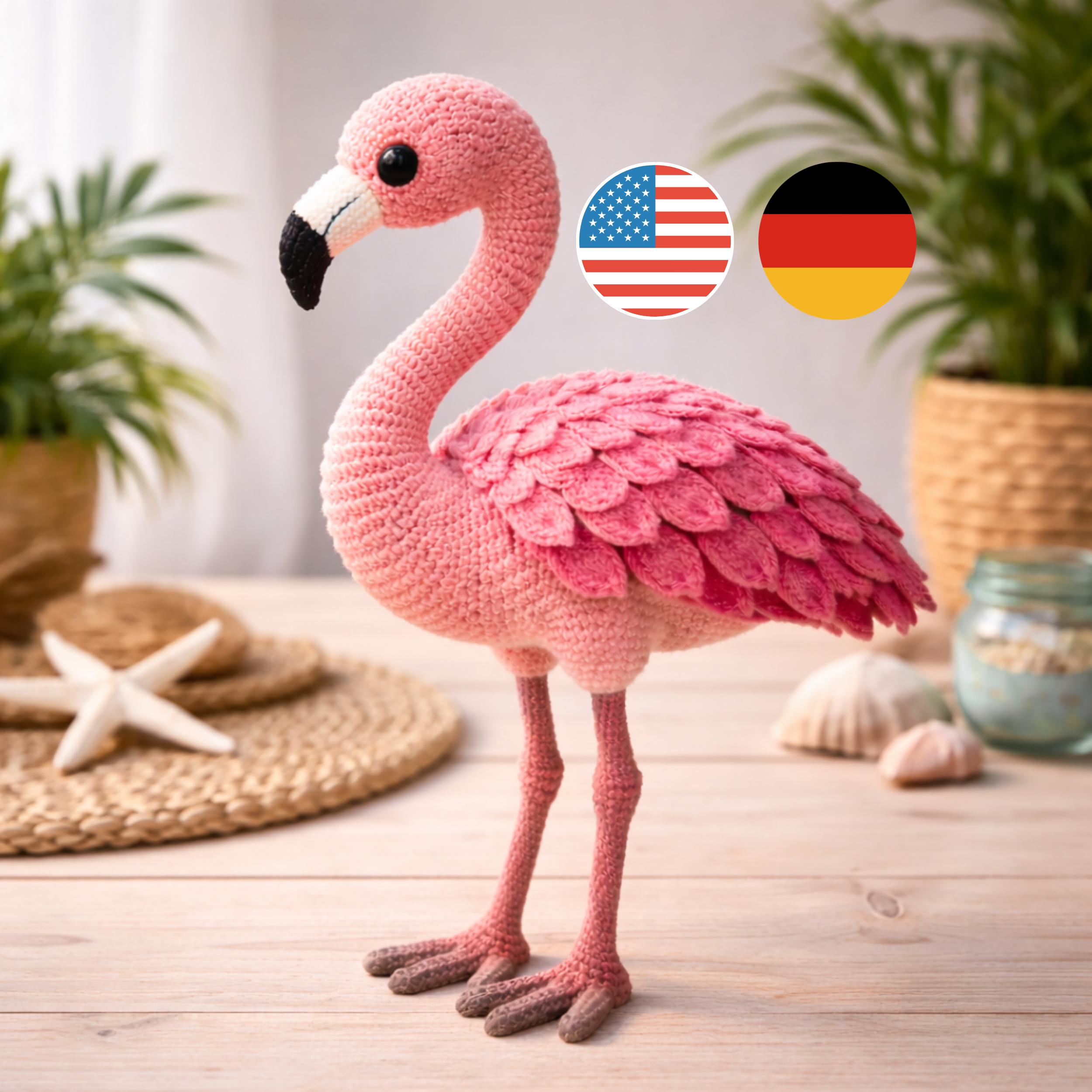 Giant Standing Flamingo Pattern