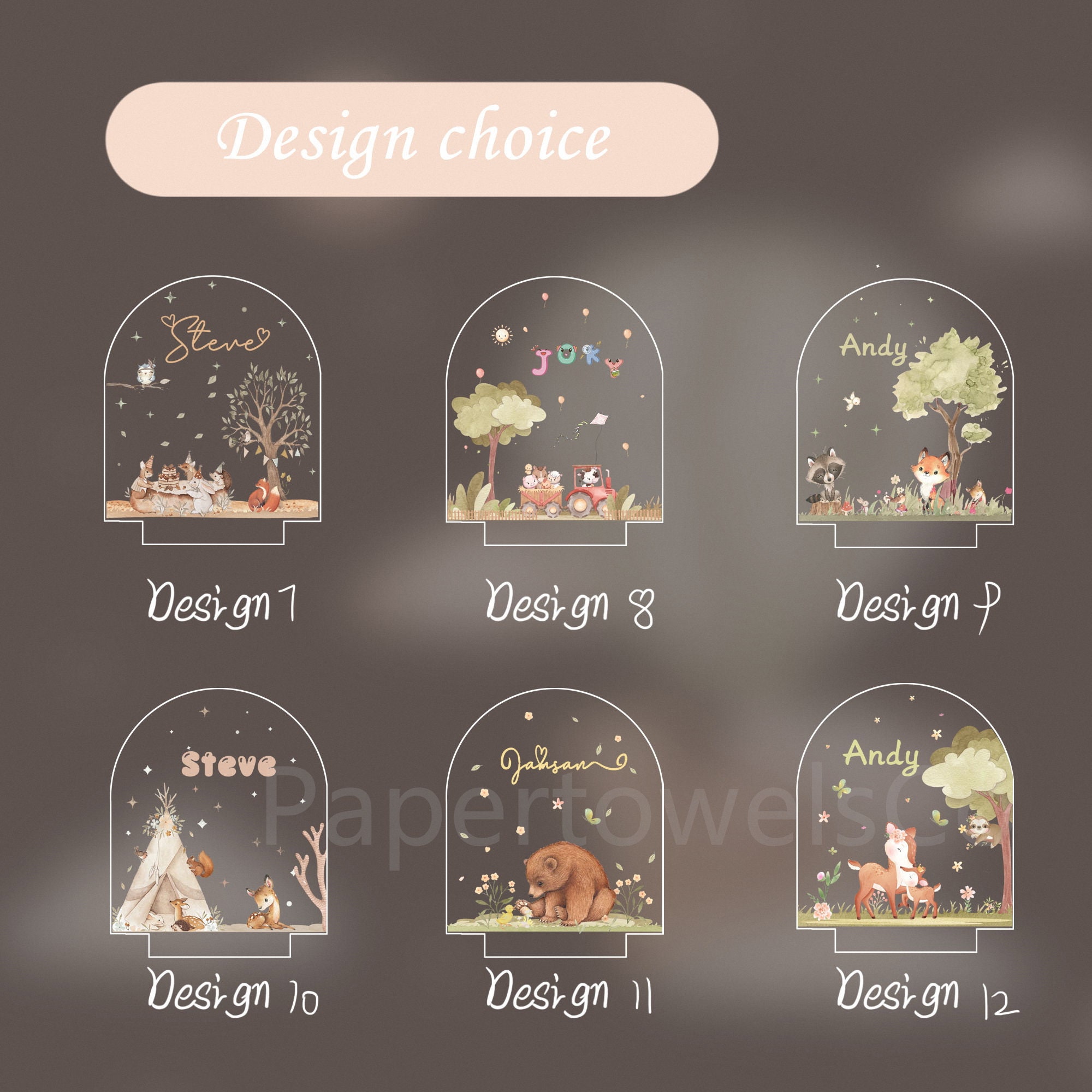 Personalised Night Lights, Baby Birth Gifts, Baby Night Lights , Birth