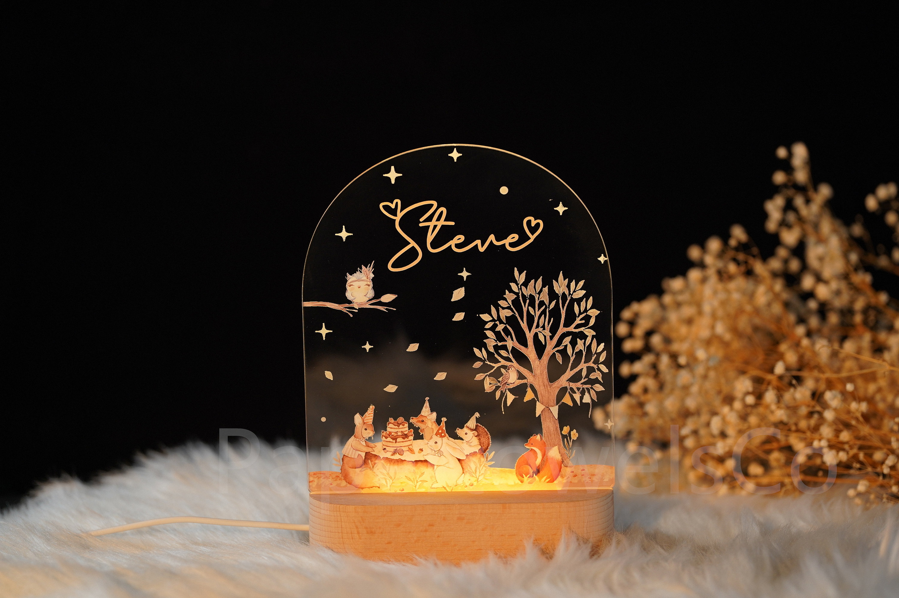 Personalised Night Lights, Baby Birth Gifts, Baby Night Lights , Birth