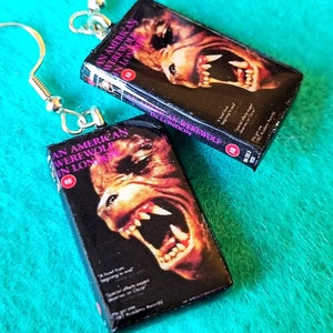 American Warewolf VHS Gift Earrings For Girlfriend