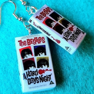 Beatles VHS Gift Earrings For Girlfriend