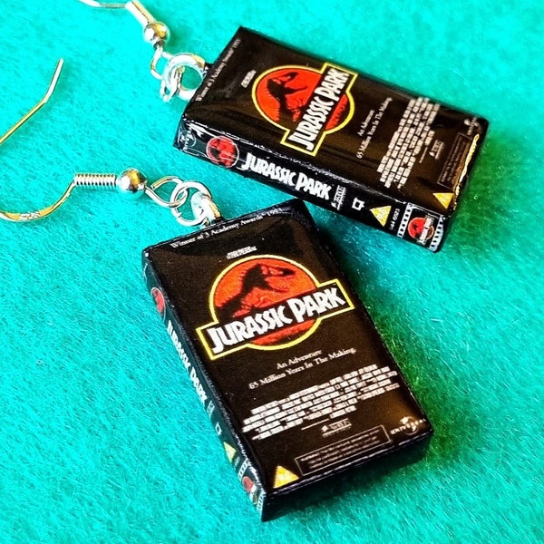 Jurassic Park VHS Gift Earrings For Girlfriend