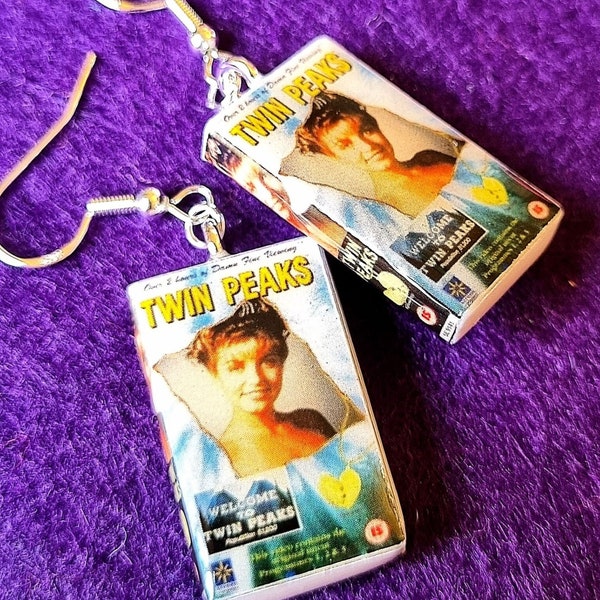 Twin Peaks VHS Gift Earrings For Girlfriend