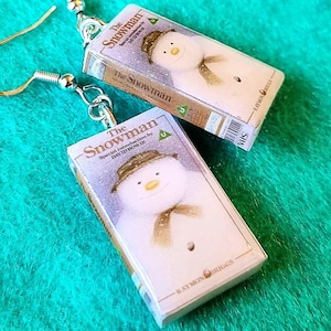 Christmas Movie VHS Earrings Gift For Family Festive Costume Friends Movie Lovers