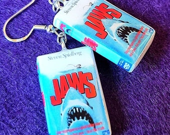 Jaws VHS Gift Earrings For Girlfriend