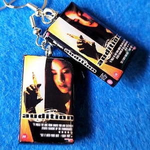 Horror VHS Movie Earrings Gift For Halloween Costume Goth Friends Movie Lovers