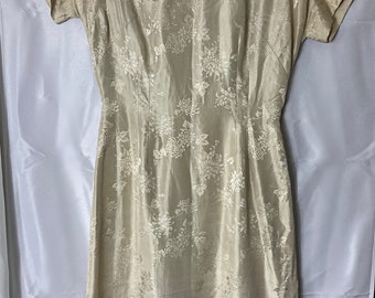1940s Silk Dress