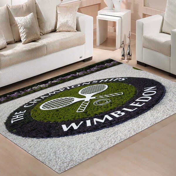 Tennis Coloured Rug Wimbledon Tennis - Etsy