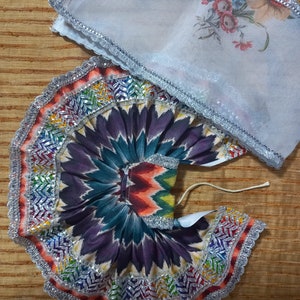 Kaleidoscopic Craftsmanship: Radha Krishna&#39;s Hand-Crafted Multi-Colored Cotton Dress