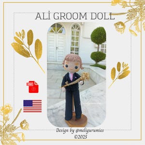 Groom Wedding Doll,Weddings, Wedding Couple Crochet Pattern,Groom Doll, Groom Crochet Doll Pattern,PDF in Eng,Tutorial,Back to School