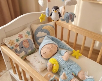 Newborn Sleeping Baby Doll Amigurumi Crochet Pattern PDF Pattern