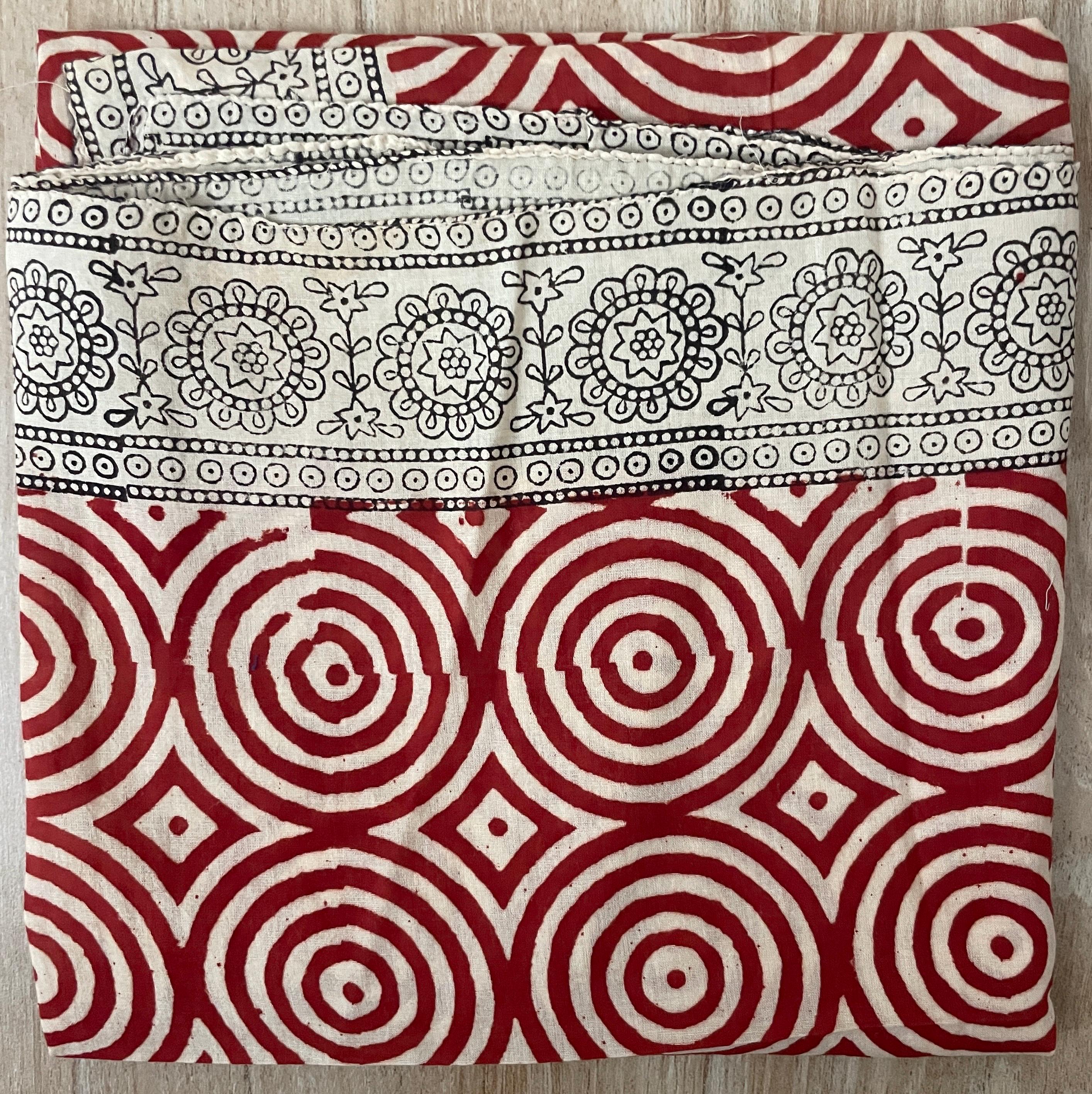 Sciarpa Quadrata In Cotone Indiano Fatta A Mano Con - Foto 11