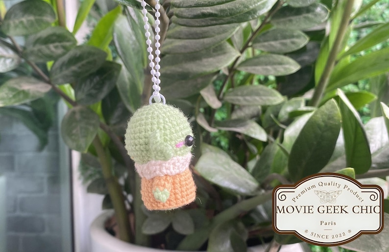 Baby Yoda Handmade Crochet Amigurumi Doll | Cute Grogu Plush | Star Wars Inspired Soft Toy | Baby Alien Stuffed Doll| Geek Gift