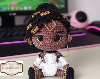 Mel-Inspired Doll Crochet | Arcane Fanmade Plush | Handmade Gold Queen Amigurumi | Regal Crochet Art Doll | Animation Gift
