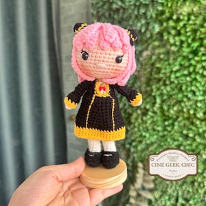 Anya-Forger Inspired Crochet Doll | SpyxFamily Fanmade Plush | Handmade Anime Amigurumi |Psychic Girl Doll | Kawaii Otaku Gift | Anya-doll