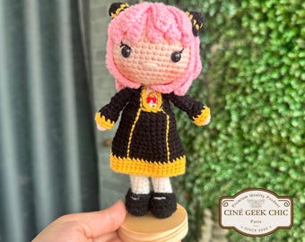 Anya-Forger Inspired Crochet Doll | SpyxFamily Fanmade Plush | Handmade Anime Amigurumi |Psychic Girl Doll | Kawaii Otaku Gift | Anya-doll