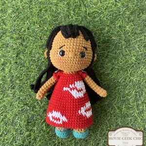 Lilo & Stitch Handmade Crochet Amigurumi Doll | Soft Plush Stuffed Toy | Adorable Nursery Decor | Perfect Gift for Stitch Lovers
