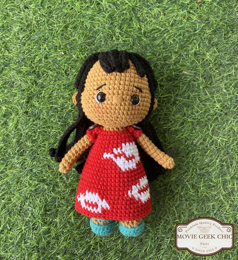 Lilo & Stitch Handmade Crochet Amigurumi Doll | Soft Plush Stuffed Toy | Adorable Nursery Decor | Perfect Gift for Stitch Lovers