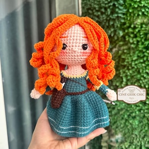 Merida-inspired doll | Red hair princess | Amigurumi Princess doll | Crochet Princess doll | Handmade princess doll | Brave princess doll