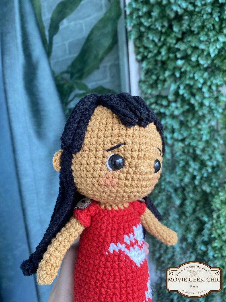 Lilo & Stitch Handmade Crochet Amigurumi Doll | Soft Plush Stuffed Toy | Adorable Nursery Decor | Perfect Gift for Stitch Lovers