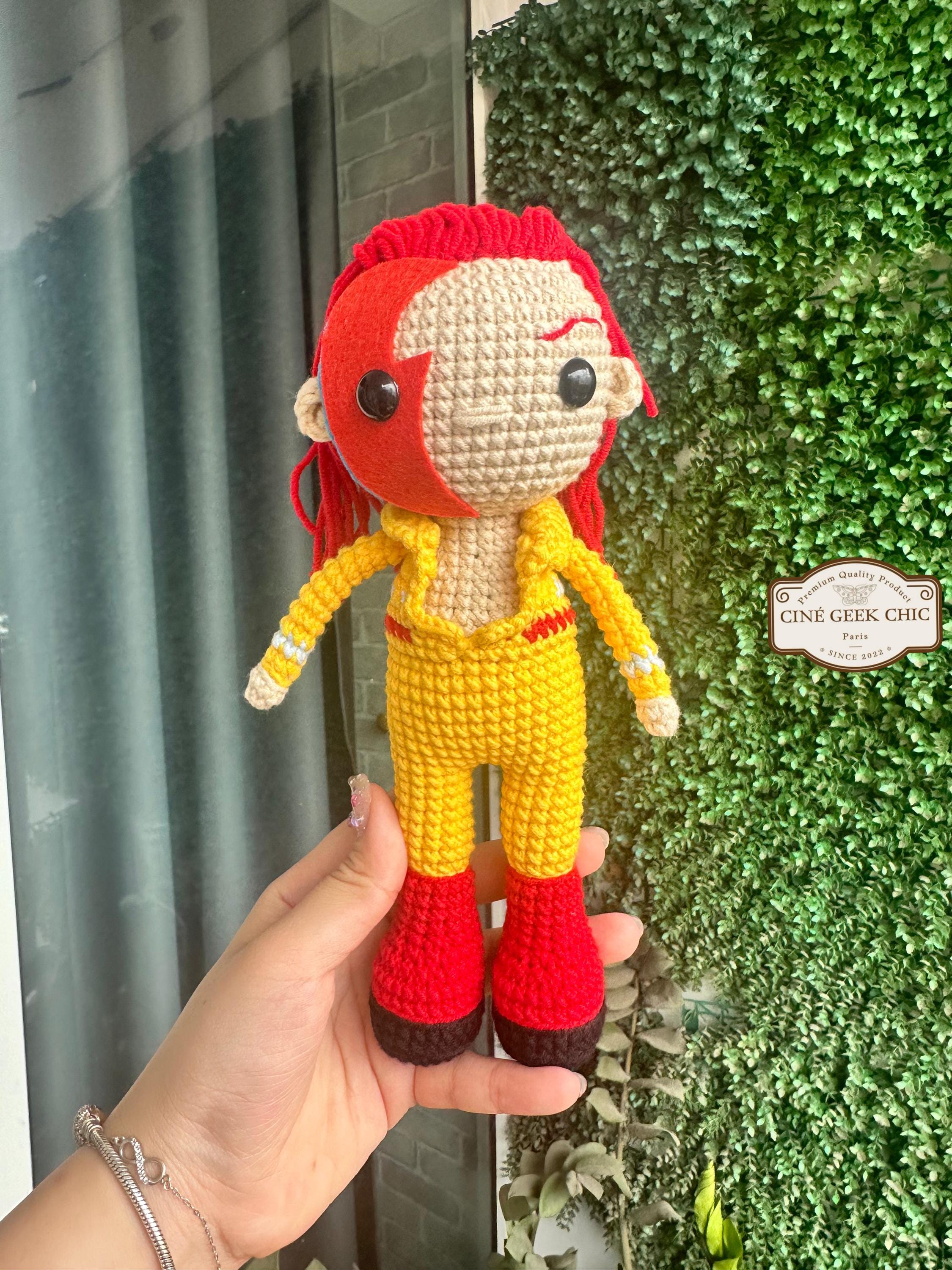 David-Bowie Häkelpuppe Ziggy-Stardust Amigurumi Fanmade