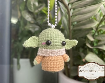 Baby-Yoda Handmade Crochet Amigurumi Doll | Cute Grogu Plush | StarWar Inspired Soft Toy | Baby Alien Stuffed Doll| Geek Gift